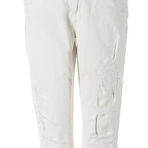 Current/Elliott White Distressed Boyfriend Jeans size 30 waist